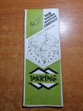 harta turistica a muntilor parang - anii &#039;70 - &#039;80 - dimensiuni 70 /48 cm