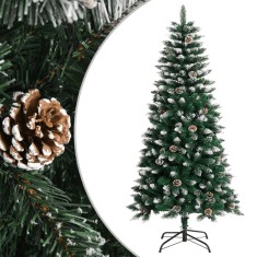 vidaXL Brad de Crăciun artificial cu suport, verde, 120 cm, PVC