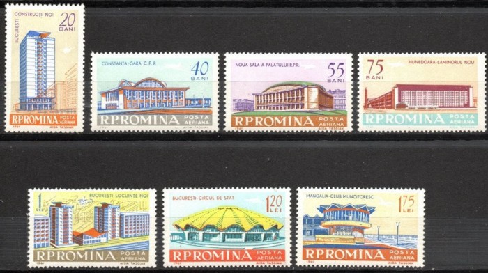 C1868 - Romania 1961 - Realizari 7v. neuzat,perfecta stare
