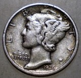 C.035 USA SUA MERCURY 1 ONE DIME 1936 ARGINT