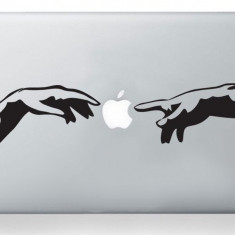 Michelangelo Adam hands mac sticker