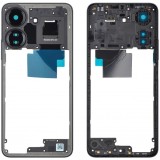 Carcasa Mijloc Xiaomi Redmi 13C NFC / Poco C65, Neagra, Service Pack 560001C3UP00