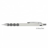 Cumpara ieftin Set 12 Creioane Mecanice DACO Eminent, Mina 0.5 mm, Corp de Plastic, cu Mecanism, Culoare Alba, Creioane Mecanice 0.5 mm, Creioane Mecanice cu Mecanis