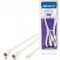 Cablu audio jack stereo 3.5 mm tata - 2x RCA tata 1m alb Valueline