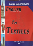 ENGLISH FOR TEXTILES-DOINA ANDRONOVICI