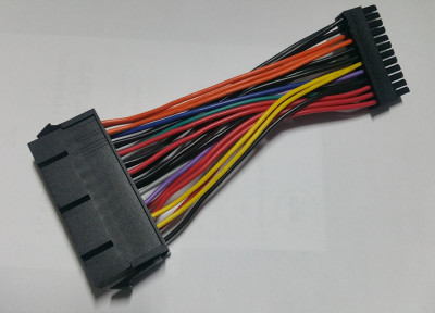 Cablu adaptor alimentare DELL Optiplex 780 980 760 960 24 pini standard ATX la 24 pini mini foto