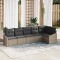 vidaXL Set de canapele pentru grădină 6 pcs Gri Rattan poli 3346739