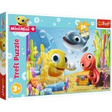 Puzzle 24 maxi piese - Pestisorii fericiti | Trefl