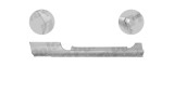 Prag Opel Corsa D 01.2011-12.2014, Corsa D 07.2006-01.2011, dreapta, metal galvanizat, cu 3 usi