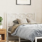 VidaXL Tăblie de pat metalică, alb, 100 cm