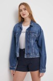 Pepe Jeans geacă din denim femei, de tranziție, oversized