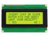 Afişaj LCD alfanumeric galben-verde 20x4 LED