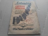Catalog discuri patefon/gramofon anul 1935