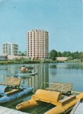 CPI B 11060 CARTE POSTALA - STATIUNEA VENUS. LACUL DE AGREMENT, BARCI CU FLOTOR