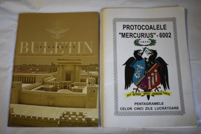 Protocoalele Mercurius 6002 pentragramele + revista masonerie ritul scotian foto