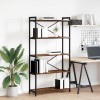 VidaXL Bibliotecă Stejar afumat 80 x 30 x 153 cm Lemn compozit