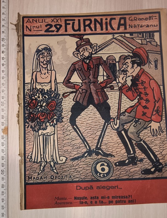REVISTA FURNICA 1926 , CARICATURI , REVISTA UMORISTICA ...