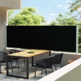 Cumpara ieftin Copertină laterală retractabilă de terasă, negru, 140 x 600 cm