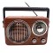 Radio Portabil , Difuzor 8 cm , Bluetooth , USB , MicroSD , Auxiliar ,Acumulator Integrat
