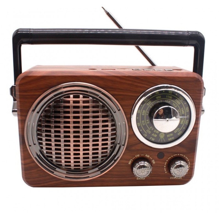Radio Portabil , Difuzor 8 cm , Bluetooth , USB , MicroSD , Auxiliar ,Acumulator Integrat