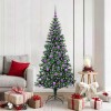 VidaXL Pom de Crăciun artificial pre-iluminat cu 300 LED Verde 180 cm 3396768