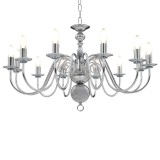 Candelabru, argintiu, 12 becuri x E14