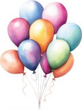 Cumpara ieftin Sticker decorativ, Baloane, Multicolor, 79 cm, 8441ST-1, Oem