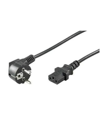 Cablu alimentare PC 5m Schuko tata 90 la IEC320-C13 mama Goobay foto