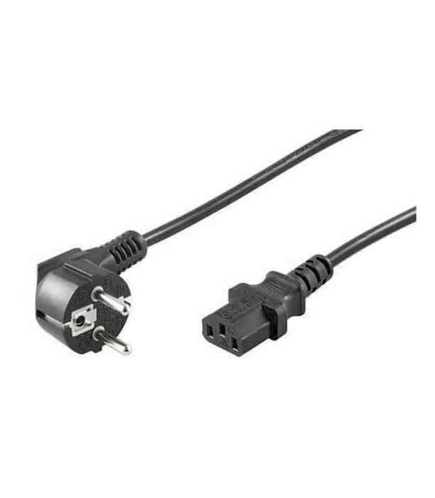 Cablu alimentare PC 5m Schuko tata 90 la IEC320-C13 mama Goobay