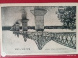 Podul de la Cerna-Voda , anii 1910 .Superba carte postala , interesanta