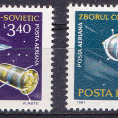 TSV% - 1981 LP 1031 ZBORUL COMUN IN COSMOS ROMANO-SOVIETIC, MNH/** LUX