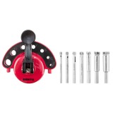 Burghie diamantate cu suport ghidare, 4-12mm - set 8 buc 60H840