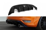 Difuzor Maxton Design potrivit pentru bara ST din spate a Ford Focus hatchback 2007-2011, lac negru Performance AutoTuning