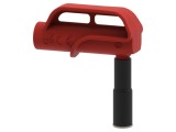 Adaptor ELECTRO-PJP 4A roșu 10mm v&acirc;rf, soclu 4mm MGP MGP10_0-IEC-R
