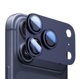 Cumpara ieftin Protectie Camere iPhone 17 Pro Max Metal Completa Albastru Inchis