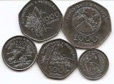 Sao Tome &amp; Principe Set 5 - 100, 250, 500, 1000, 2000 Dobras 1997 - UNC !!!, Africa