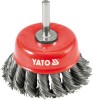 Perie inox fir rasucit bormasina diametru 75 mm YATO
