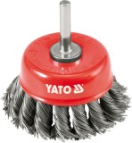 Perie inox fir rasucit bormasina diametru 75 mm YATO
