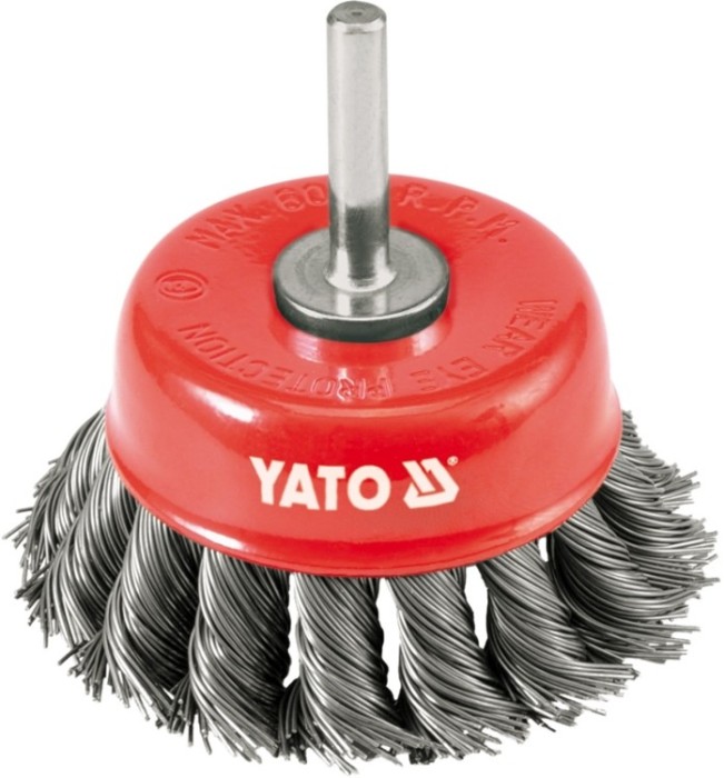 Perie inox fir rasucit bormasina diametru 75 mm YATO Perie inox fir rasucit bormasina diametru 75 mm YATO