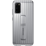 Husa Plastic Samsung Galaxy S20 G980 / Samsung Galaxy S20 5G G981, Standing, Argintie EF-RG980CSEGEU