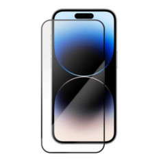 Folie sticla iPhone 15 Pro Max 6,7 - Contur Negru
