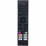 Telecomanda pentru Smart TV Hisense ERF3B80H, x-remote, Netflix, YouTube Music, Prime Video, Rakuten TV, UEFA TV, Facebook Watch, Negru