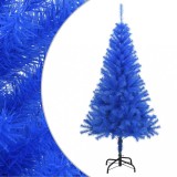 VidaXL Brad de Crăciun artificial cu suport, albastru, 120 cm, PVC