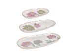Cumpara ieftin Set 3 tavi ceramica multicolora Sketchi 23,5x12,5x2h; 31x15,5x2h; 37,5x18,5x2h