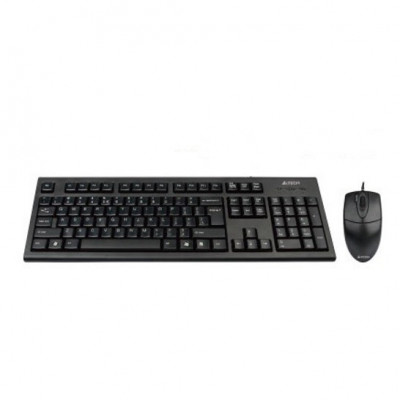 Kit Tastatura + Mouse A4Tech KRS-8372-USB, USB, Negru foto