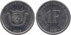 Burundi 2003 - 1 franc UNC foto