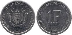 Burundi 2003 - 1 franc UNC