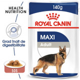 Royal Canin Maxi Adult hrană umedă c&acirc;ine (&icirc;n sos), 10 x 140g