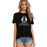 Tricou dama negru - Shakespeare Drama - XL