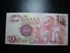 GHANA 10 CEDIS 1978 UNC